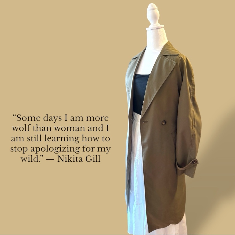 Vero Moda Olive Green Trench Coat